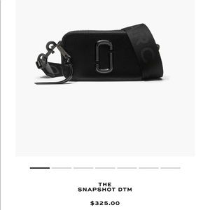 Brand new. Marc Jacobs black Snapshot DTM Crossbody